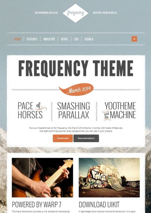 Шаблон Frequency от YOOtheme