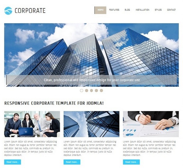 Шаблон Hot Corporate от HotThemes