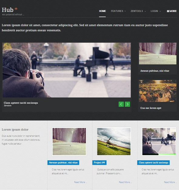 Шаблон HUB2 от Joomlabamboo
