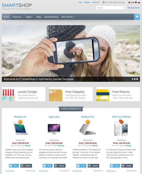 Шаблон IT SmartShop от IceTheme