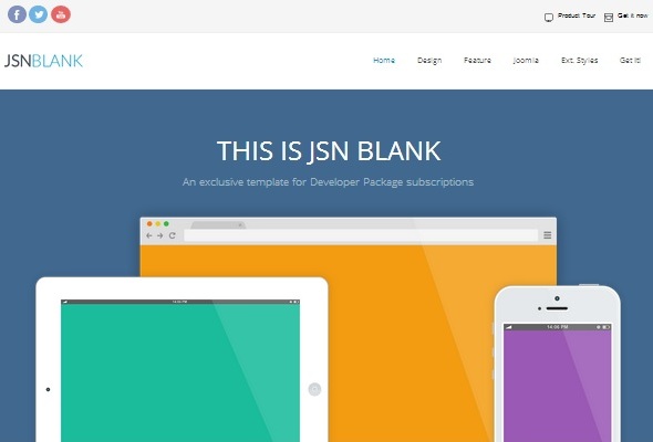 Шаблон JSN Blank от JoomlaShine