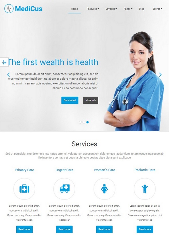 Шаблон Medicus от YouJoomla