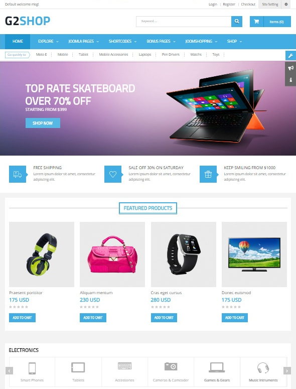 Шаблон SJ G2Shop от SmartAddons