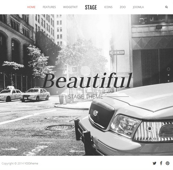 Шаблон Stage от YOOtheme