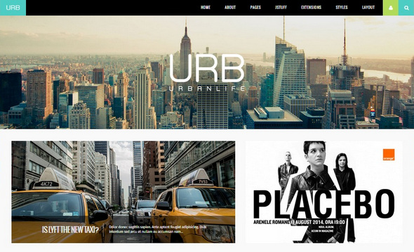 Шаблон Urban Life от JoomlaXTC