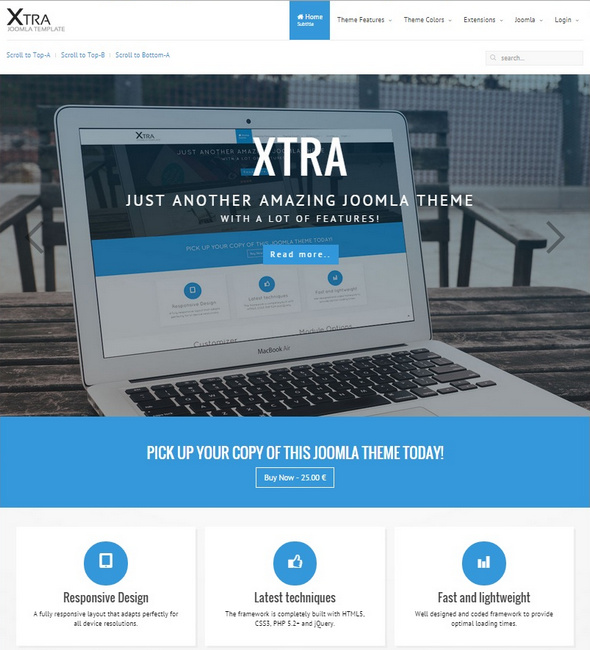 Шаблон Xtra от Joomlaplates