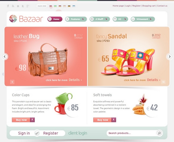 Шаблон Bazaar от BonusThemes