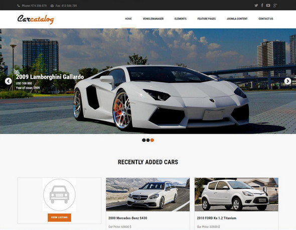 Шаблон Car Catalog от OrdaSoft