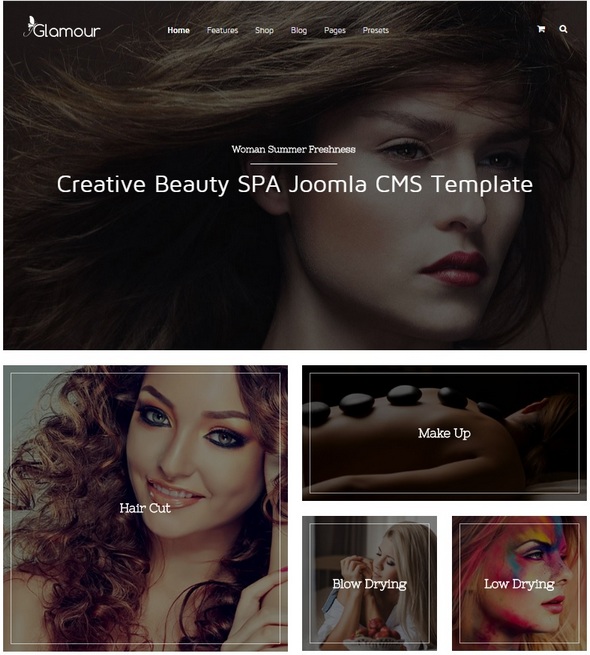 Шаблон Glamour от JoomShaper