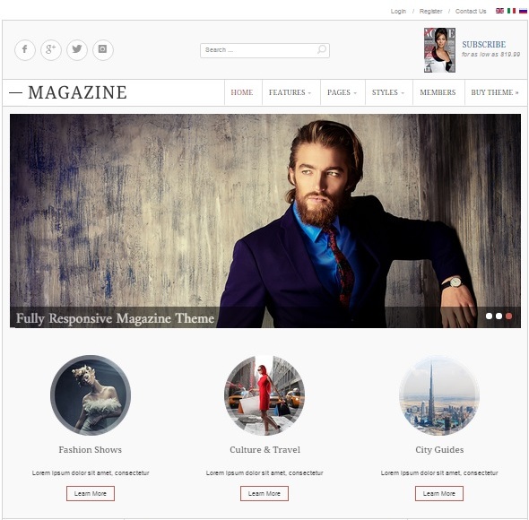 Шаблон IT Magazine 2 от IceTheme