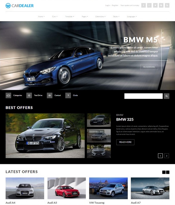 Шаблон JM Car Dealer от Joomla-Monster