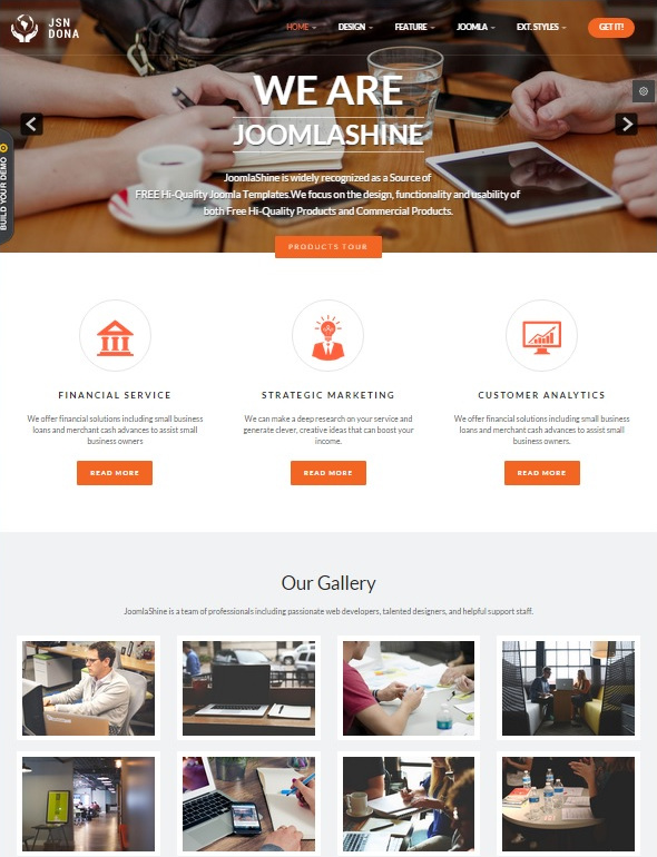 Шаблон JSN Dona от JoomlaShine