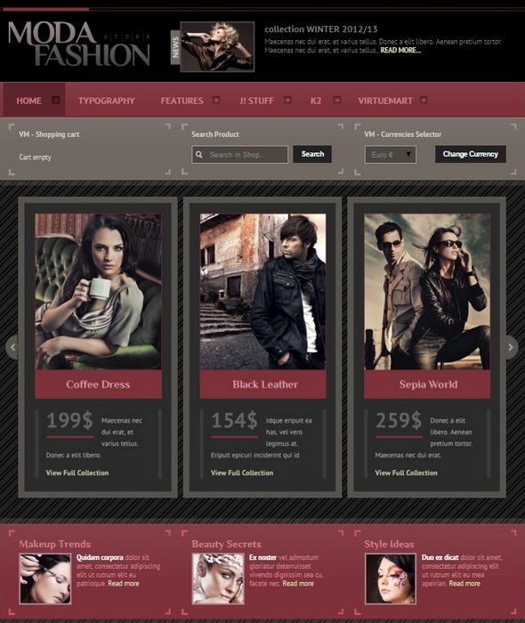 Шаблон Moda от BonusThemes