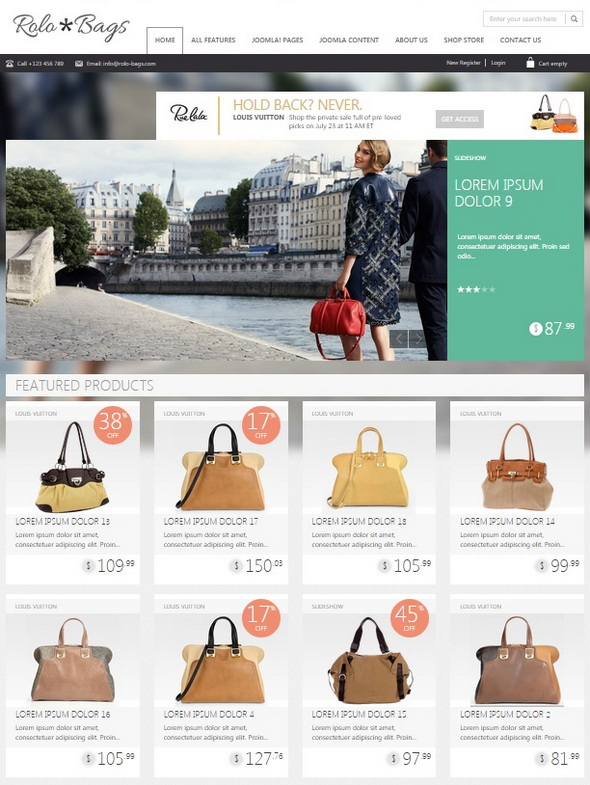 Шаблон OT Fashionbag от OmegaTheme