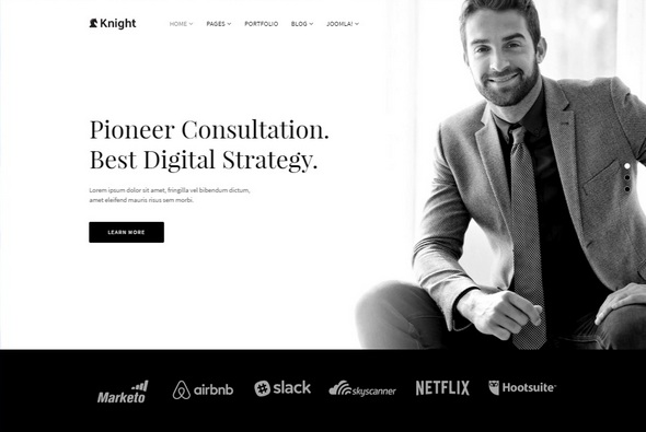 Шаблон Knight от JoomShaper