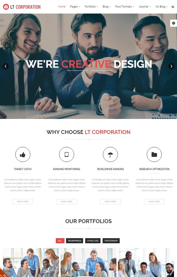 Шаблон LT Corporation от L.THEME