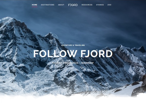 Шаблон Fjord от YOOtheme