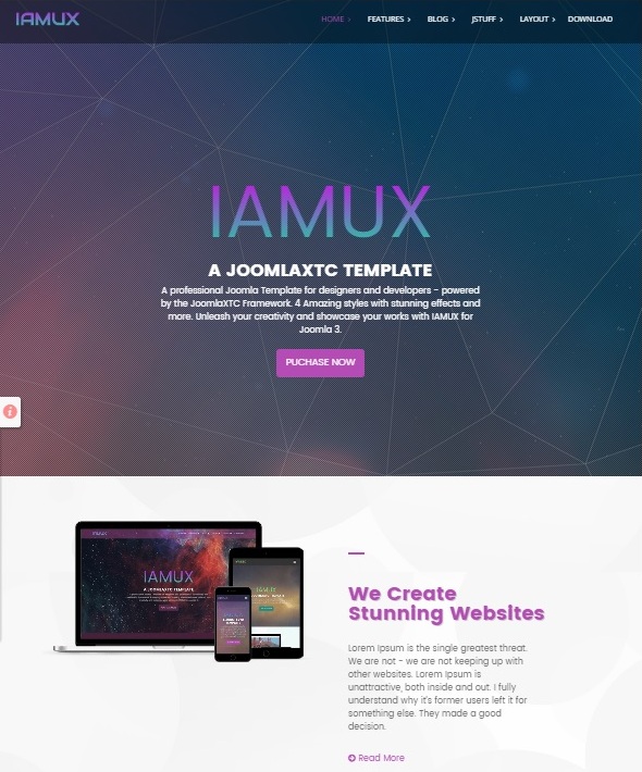 Шаблон IAMUX от JoomlaXTC