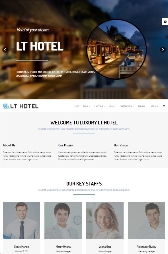 Шаблон LT Hotel от L.THEME